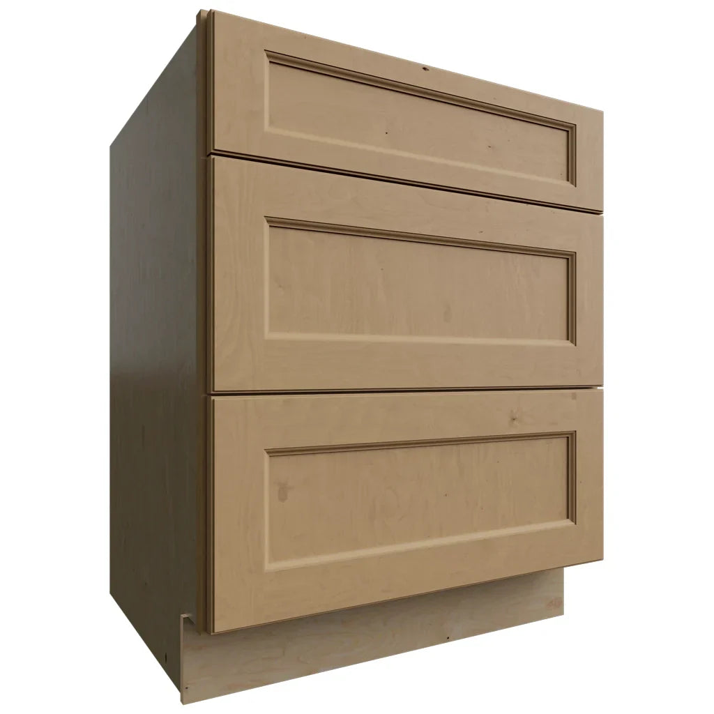 Fabuwood Allure Fusion Timber 27" W X 34 1/2" H X 24" D 3 Drawer Base Cabinet