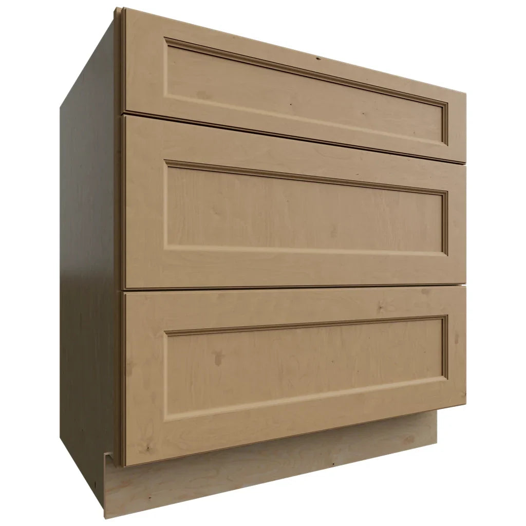 Fabuwood Allure Fusion Timber 33" W X 34 1/2" H X 24" D 3 Drawer Base Cabinet