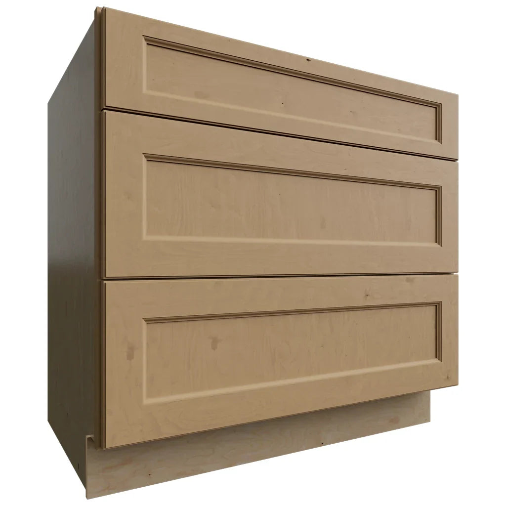 Fabuwood Allure Fusion Timber 36" W X 34 1/2" H X 24" D 3 Drawer Base Cabinet