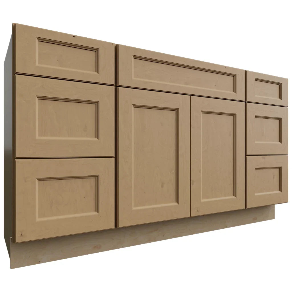 Fabuwood Allure Fusion Timber 60" W X 34 1/2" H X 21" D Vanity Combo Single Sink Cabinet