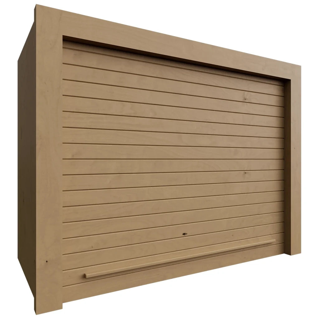 Fabuwood Allure Echo Timber 24" W X 18" H X 12" D Wall Appliance Garage Cabinet