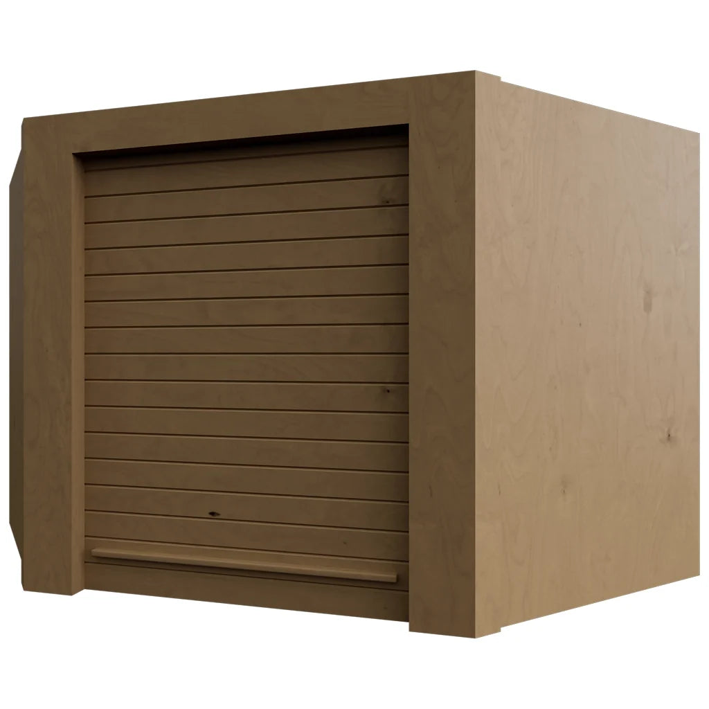 Fabuwood Allure Echo Timber 24" W X 18" H X 12" D Wall Diagonal Corner Garage Appliance Cabinet