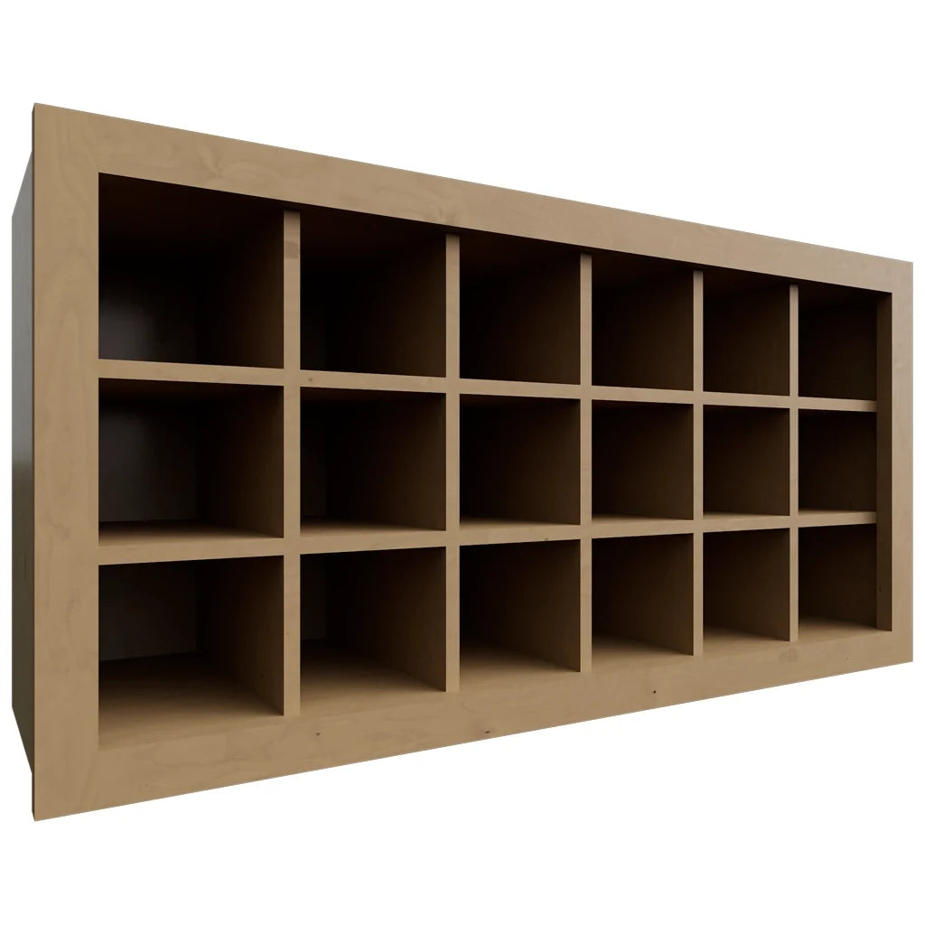 Fabuwood Allure Echo Timber 36" W X 18" H X 12" D Wall Wine Rack