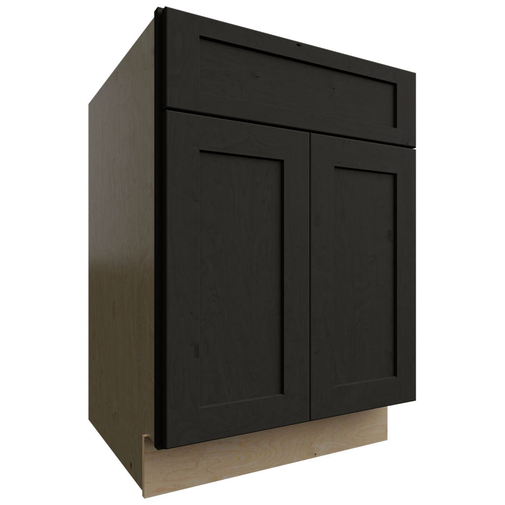 Fabuwood Allure Galaxy Pitch Black 24" W X 34 1/2" H X 24" D Double Door Base Cabinet
