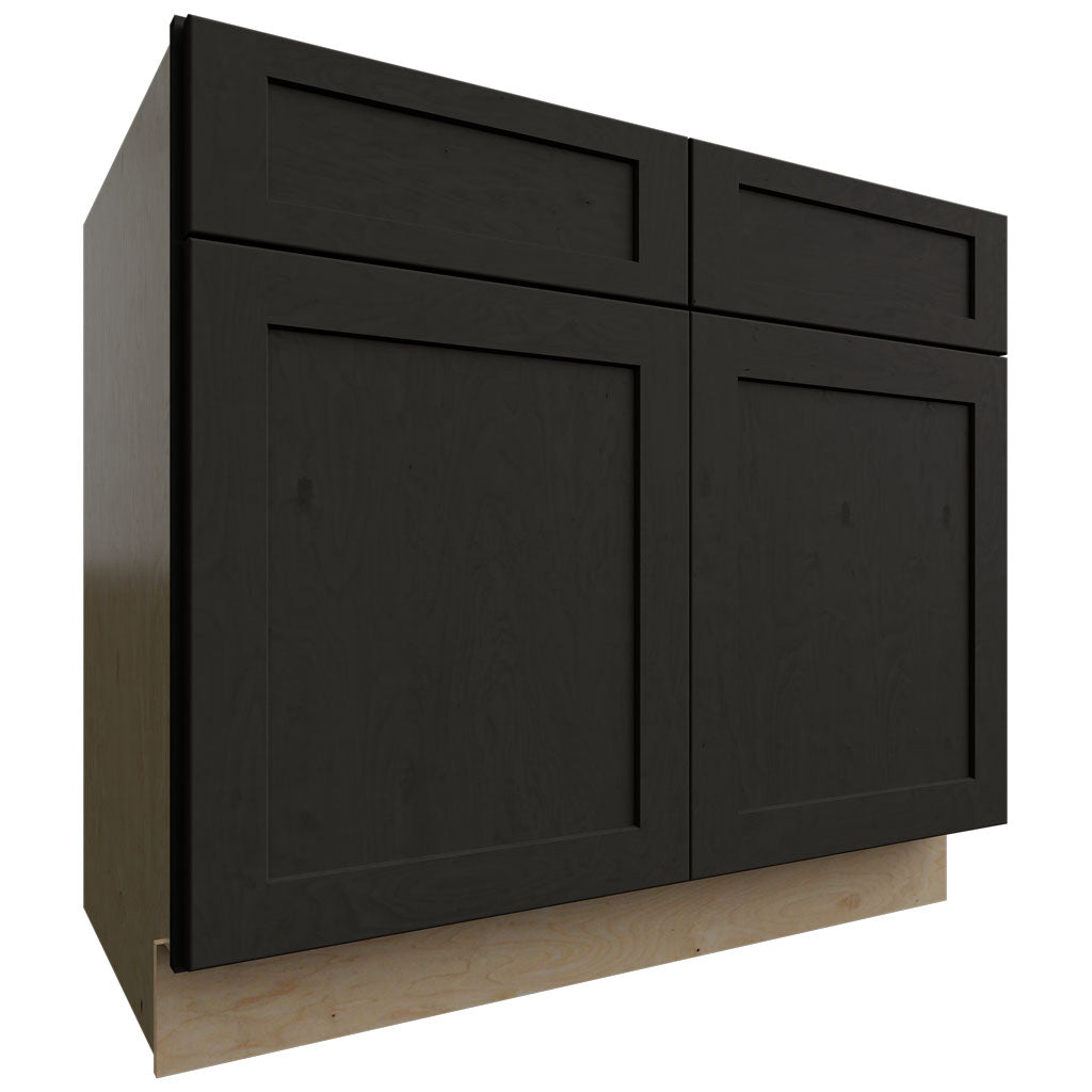 Fabuwood Allure Galaxy Pitch Black 39" W X 34 1/2" H X 24" D Double Door Base Cabinet