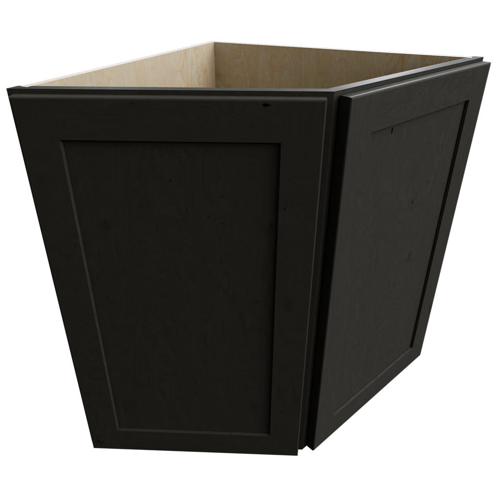 Fabuwood Allure Galaxy Pitch Black 24" W X 34 1/2" H X 24" D Base Return Angle Cabinet