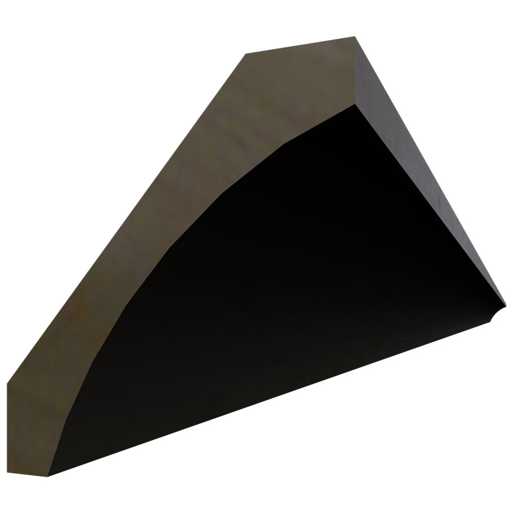 Fabuwood Allure Galaxy Pitch Black 96" W X 2 5/8" H X 2 5/8" D Large Cove Molding