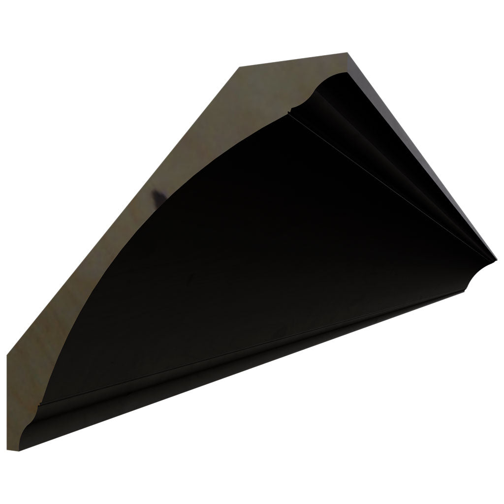Fabuwood Allure Galaxy Pitch Black 96" W X 4 1/2" H X 4 1/2" D Large Cove Crown Molding