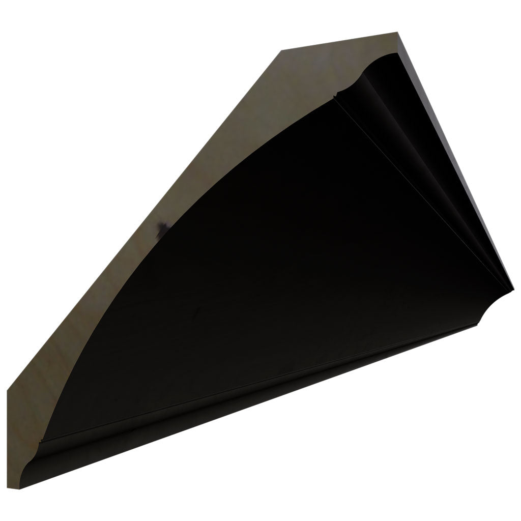 Fabuwood Allure Galaxy Pitch Black 96" W X 5 1/2" H X 5 1/2" D X- Large Cove Crown Molding