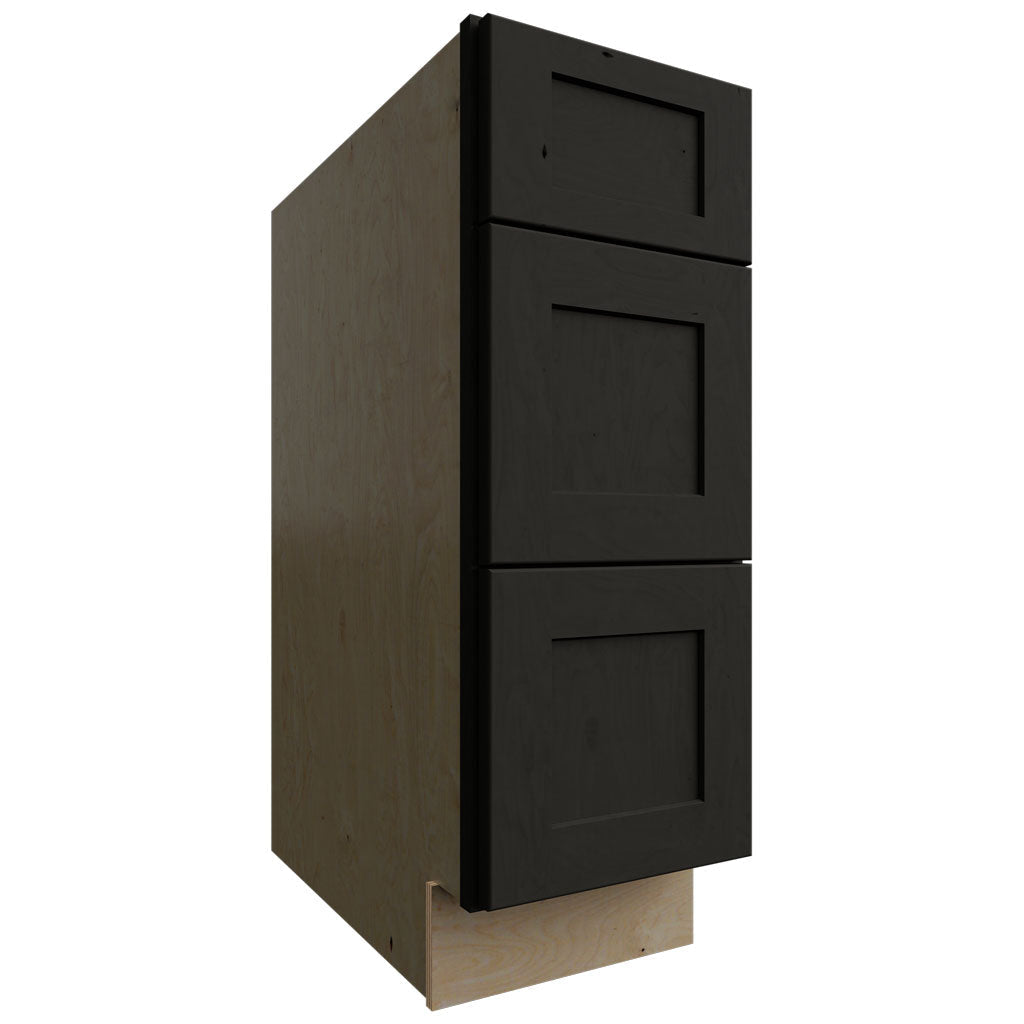 Fabuwood Allure Galaxy Cobblestone 12" W X 34 1/2" H X 24" D 3 Drawer Base Cabinet