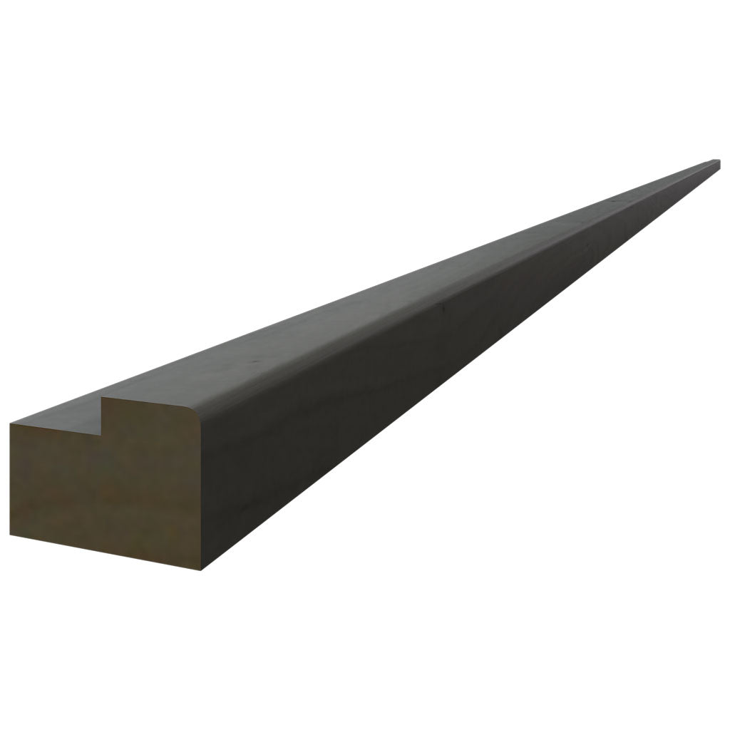 Fabuwood Allure Galaxy Pitch Black 96" W X 1" H X 1 1/2" D Light Rail Molding