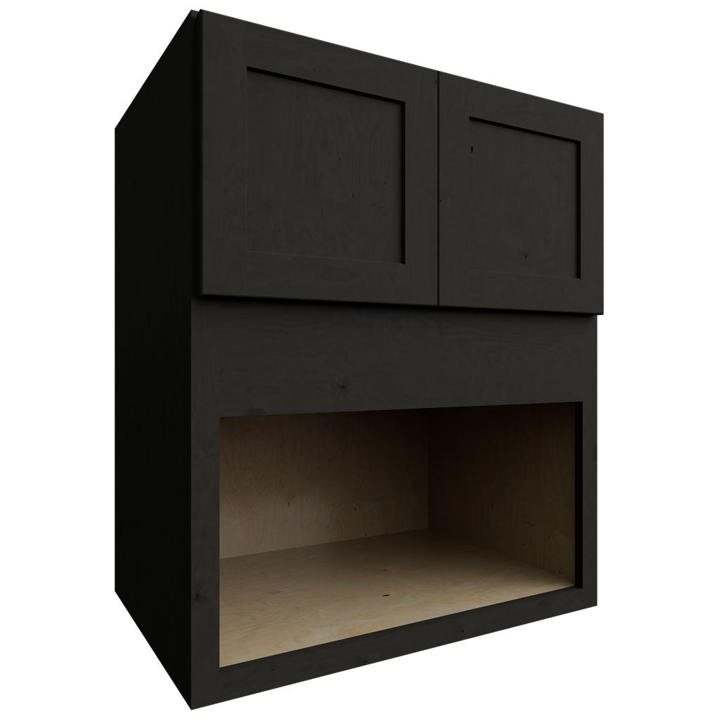 Fabuwood Allure Galaxy Pitch Black 30" W X 36" H X 21" D Microwave Cabinet