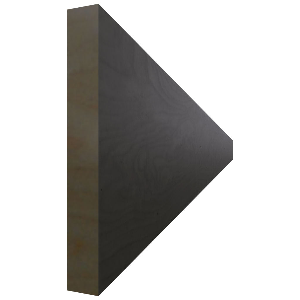 Fabuwood Allure Galaxy Pitch Black 96" W X 6" H X 3/4" D Molding EXtension