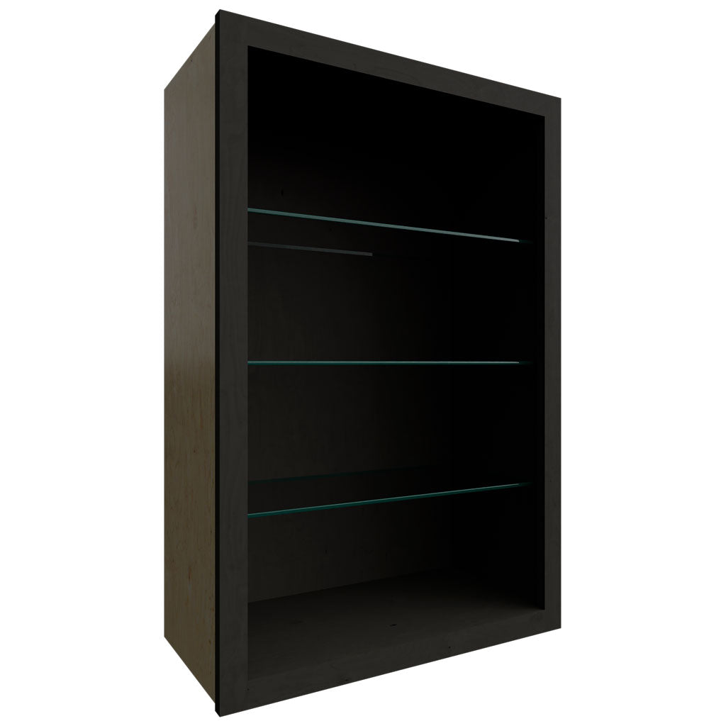 Fabuwood Allure Galaxy Pitch Black 24" W X 36" H X 12" D Wall No Door Cabinet