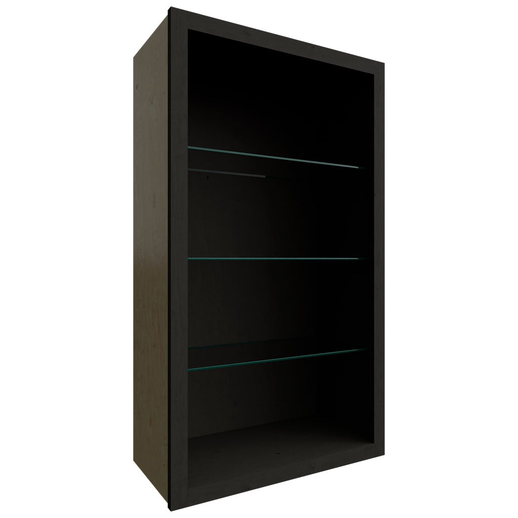 Fabuwood Allure Galaxy Pitch Black 24" W X 42" H X 12" D Wall No Door Cabinet