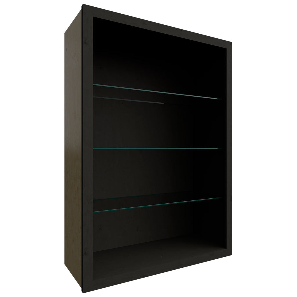 Fabuwood Allure Galaxy Pitch Black 30" W X 42" H X 12" D Wall No Door Cabinet
