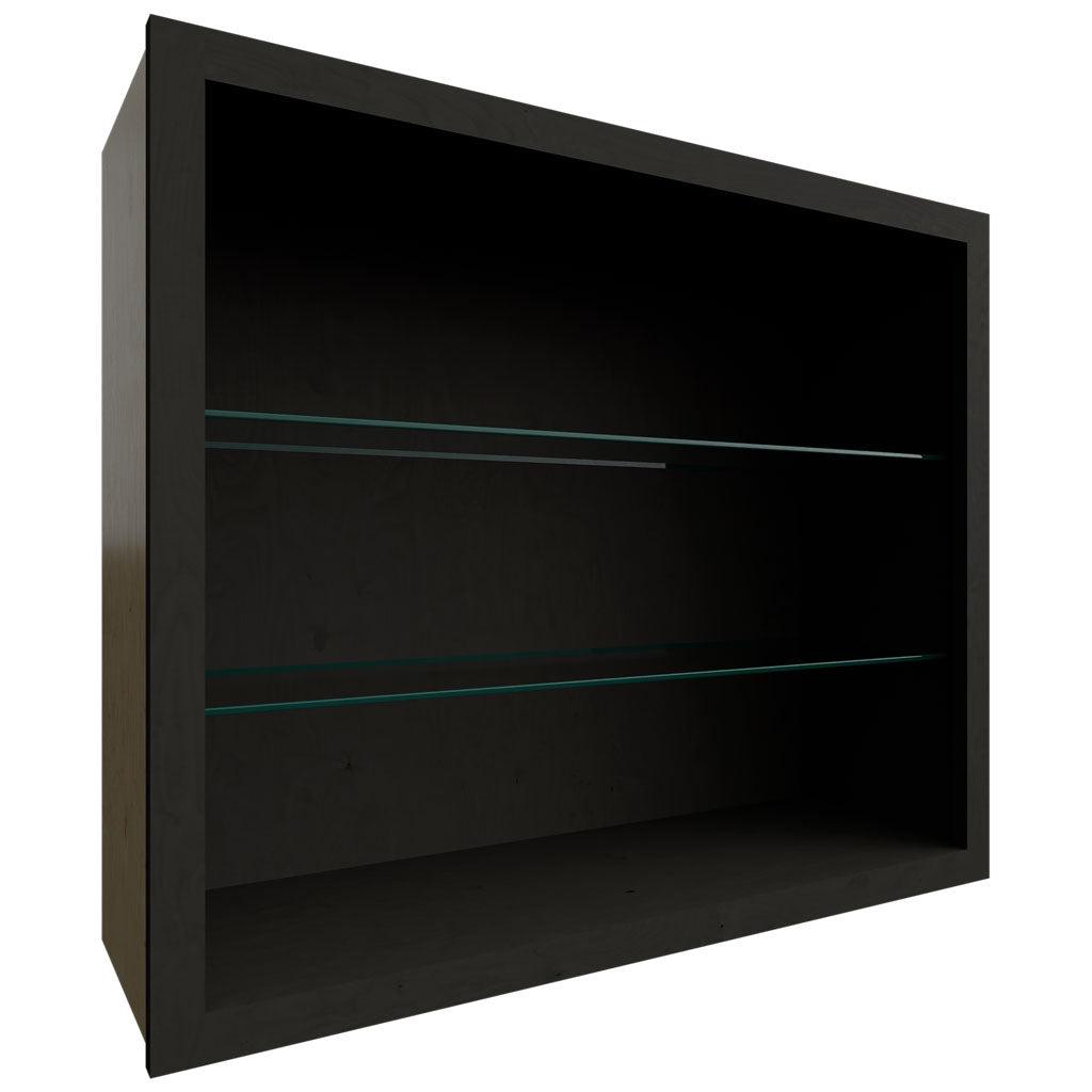 Fabuwood Allure Galaxy Pitch Black 36" W X 30" H X 12" D Wall No Door Cabinet