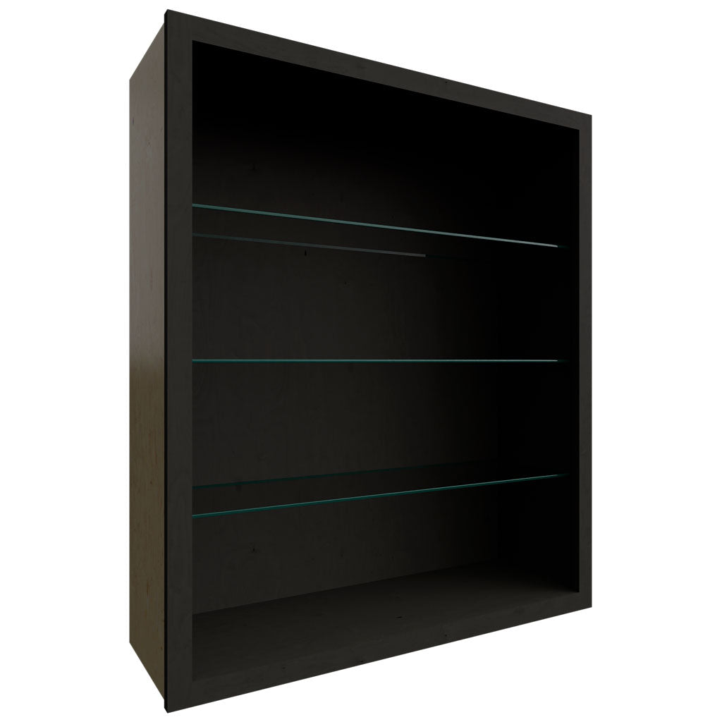 Fabuwood Allure Galaxy Pitch Black 36" W X 42" H X 12" D Wall No Door Cabinet