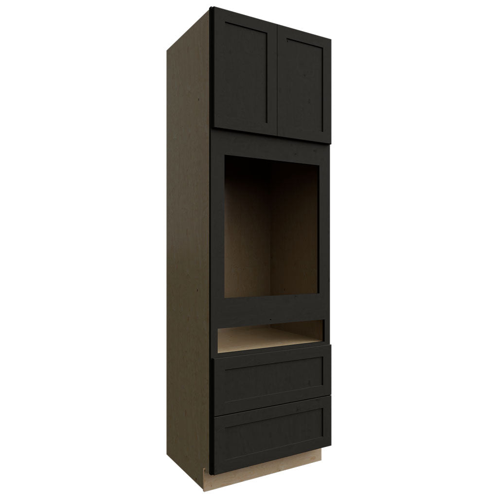 Fabuwood Allure Galaxy Pitch Black 33" W X 96" H X 24" D Combo Oven Tall Cabinet