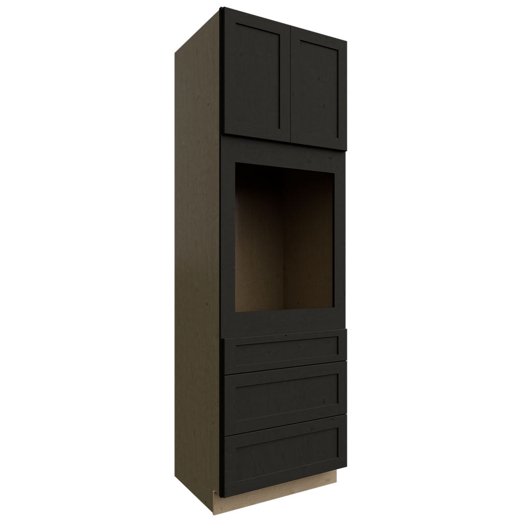 Fabuwood Allure Galaxy Pitch Black 33" W X 96" H X 24" D Single Oven Tall Cabinet