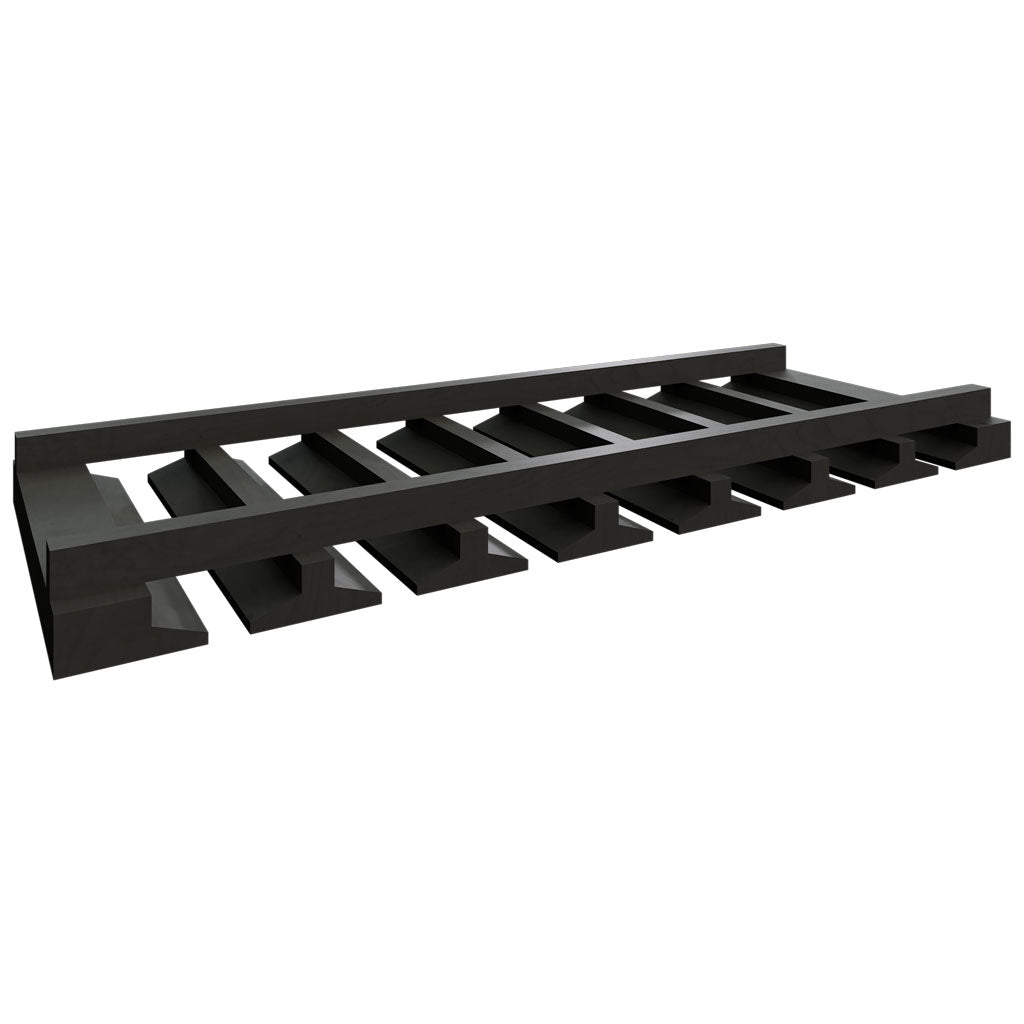 Fabuwood Allure Galaxy Pitch Black 30" W X 1 1/2" H X 11 1/4" D Stemware Rack