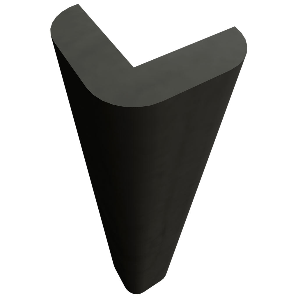 Fabuwood Allure Galaxy Pitch Black 5 /8" W X 5" H X 7/8" D Toe Kick Cap