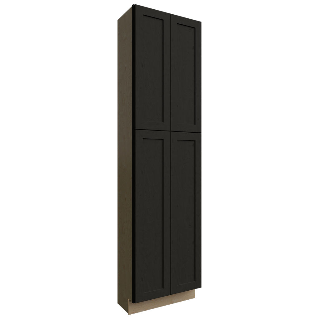 Fabuwood Allure Galaxy Pitch Black 24" W X 90" H X 12" D Tall Pantry Cabinet