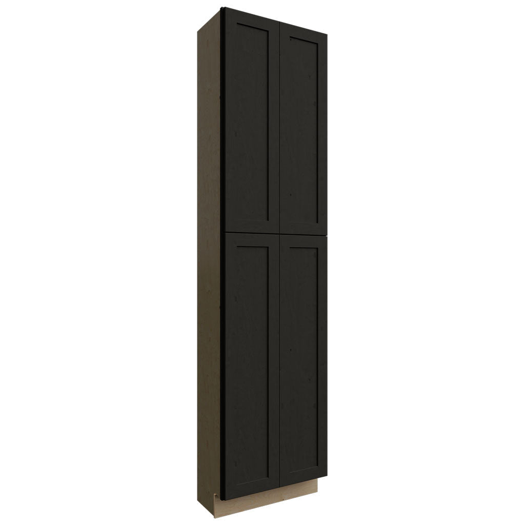 Fabuwood Allure Galaxy Pitch Black 24" W X 96" H X 12" D Tall Pantry Cabinet