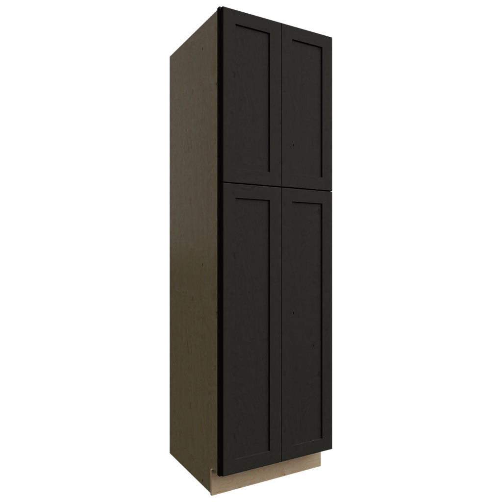 Fabuwood Allure Galaxy Pitch Black 24" W X 84" H X 24" D Tall Pantry Cabinet