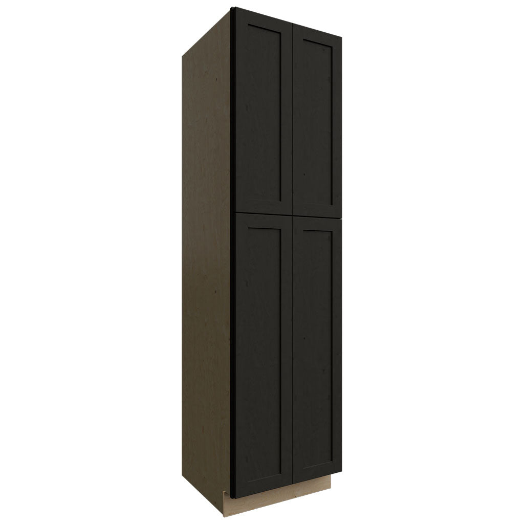 Fabuwood Allure Galaxy Pitch Black 24" W X 90" H X 24" D Tall Pantry Cabinet