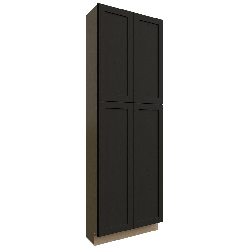 Fabuwood Allure Galaxy Pitch Black 30" W X 90" H X 12" D Tall Pantry Cabinet