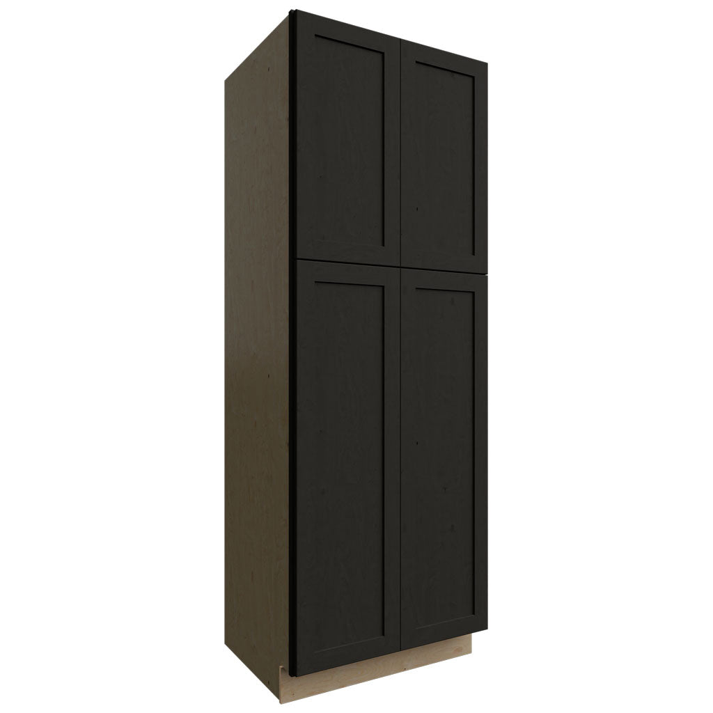 Fabuwood Allure Galaxy Pitch Black 30" W X 84" H X 24" D Tall Pantry Cabinet