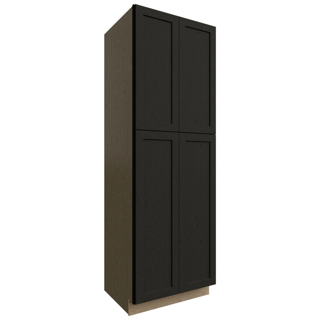 Fabuwood Allure Galaxy Pitch Black 30" W X 90" H X 24" D Tall Pantry Cabinet