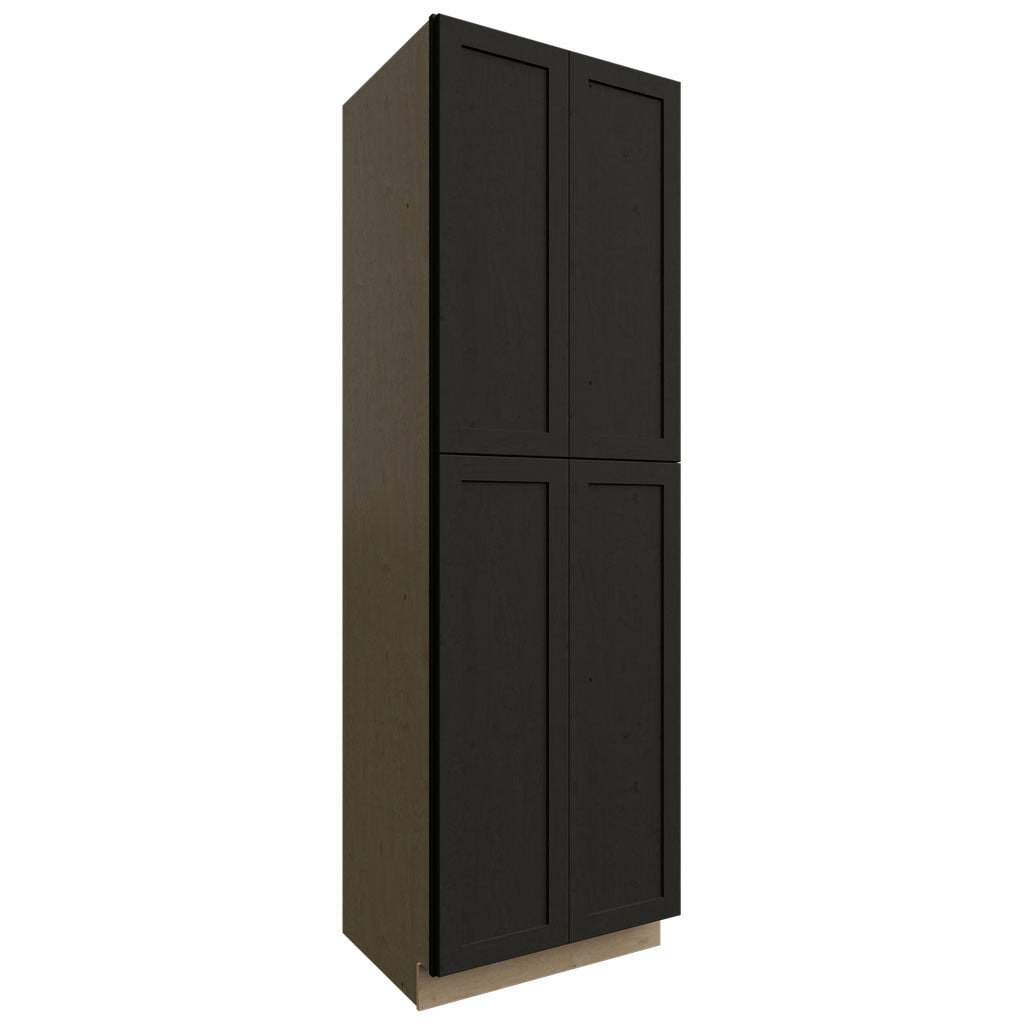 Fabuwood Allure Galaxy Pitch Black 30" W X 96" H X 24" D Tall Pantry Cabinet
