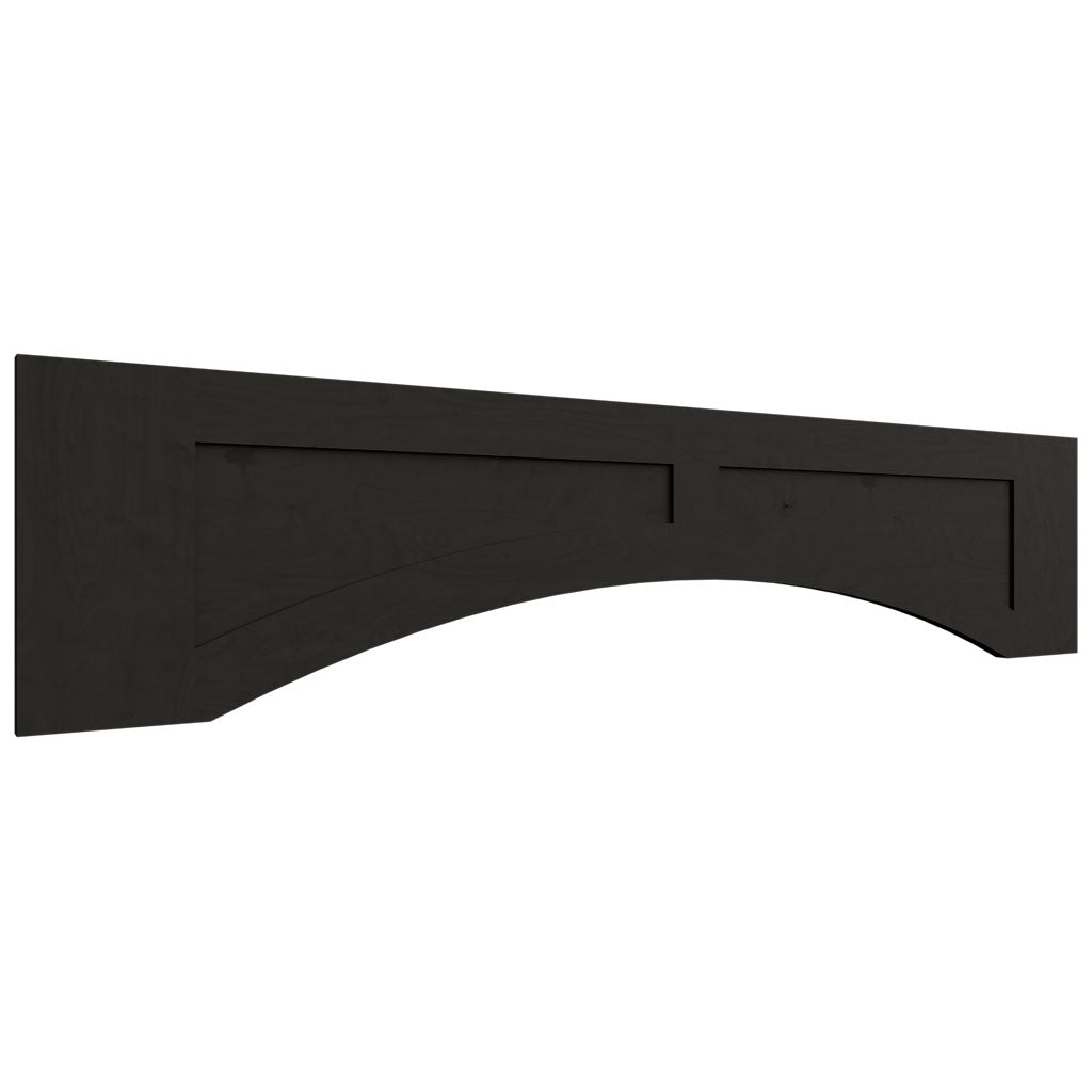 Fabuwood Allure Galaxy Pitch Black 54" W X 12" H Arched-Raised Panel