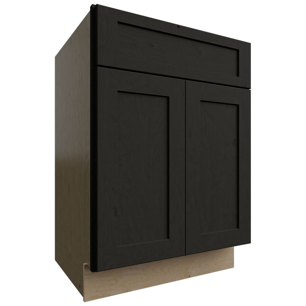 Fabuwood Allure Galaxy Pitch Black 24" W X 34 1/2" H X 21" D Vanity Sink Base Cabinet