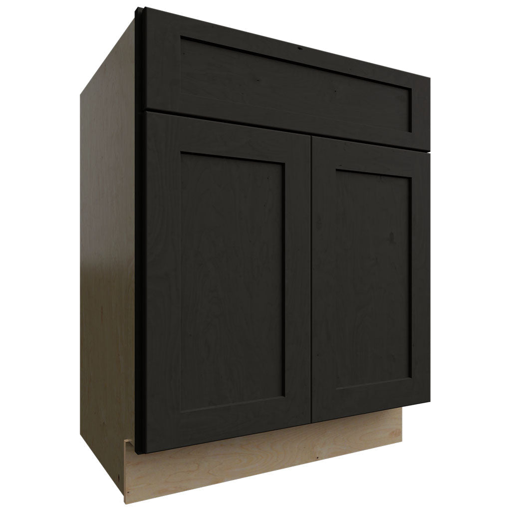 Fabuwood Allure Galaxy Pitch Black 27" W X 34 1/2" H X 21" D Vanity Sink Base Cabinet