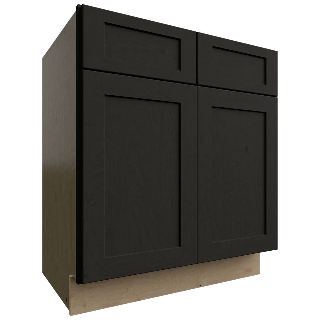 Fabuwood Allure Galaxy Pitch Black 30" W X 34 1/2" H X 21" D Vanity Sink Base Cabinet