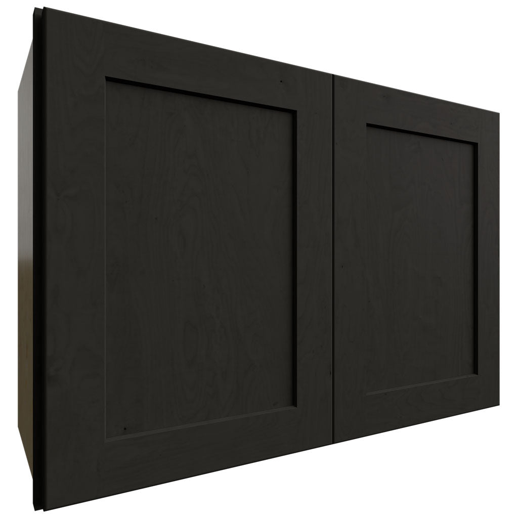 Fabuwood Allure Galaxy Pitch Black 30" W X 21" H X 12" D Double Door Wall Cabinet