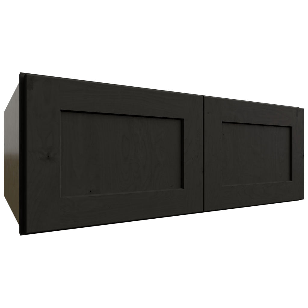 Fabuwood Allure Galaxy Pitch Black 33" W X 12" H X 24" D Double Door Wall Cabinet