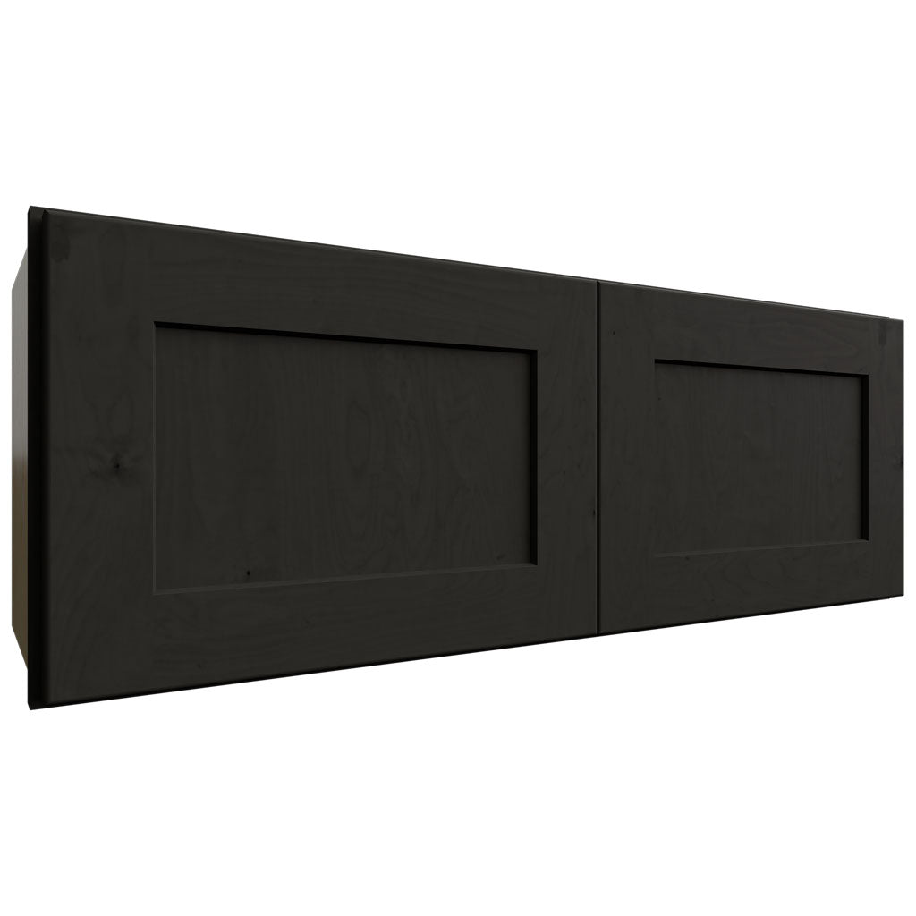 Fabuwood Allure Galaxy Pitch Black 33" W X 12" H X 12" D Double Door Wall Cabinet