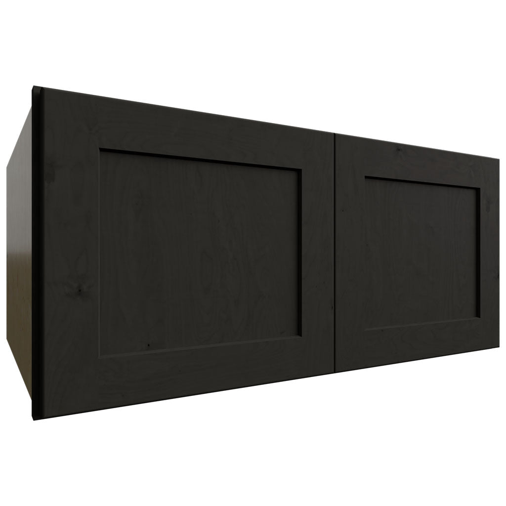 Fabuwood Allure Galaxy Pitch Black 33" W X 15" H X 24" D Double Door Wall Cabinet