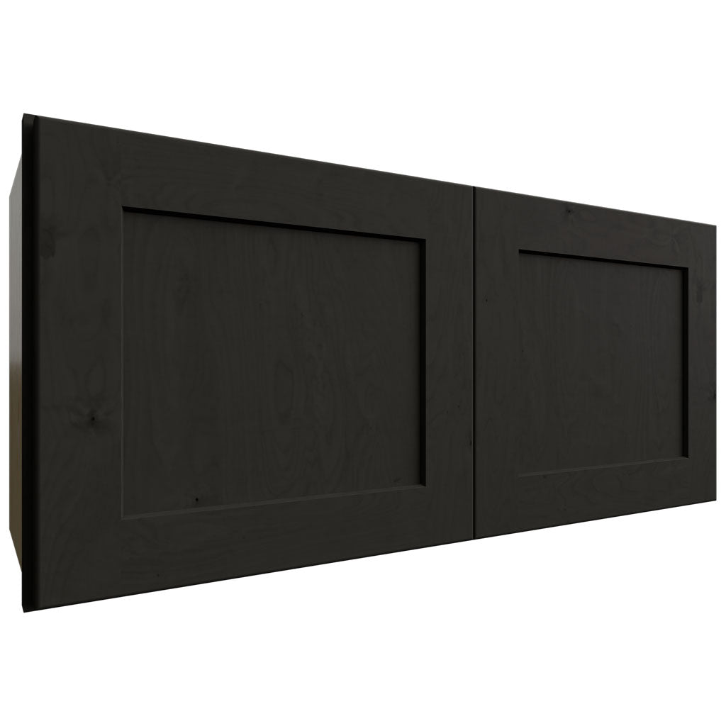 Fabuwood Allure Galaxy Pitch Black 33" W X 15" H X 12" D Double Door Wall Cabinet