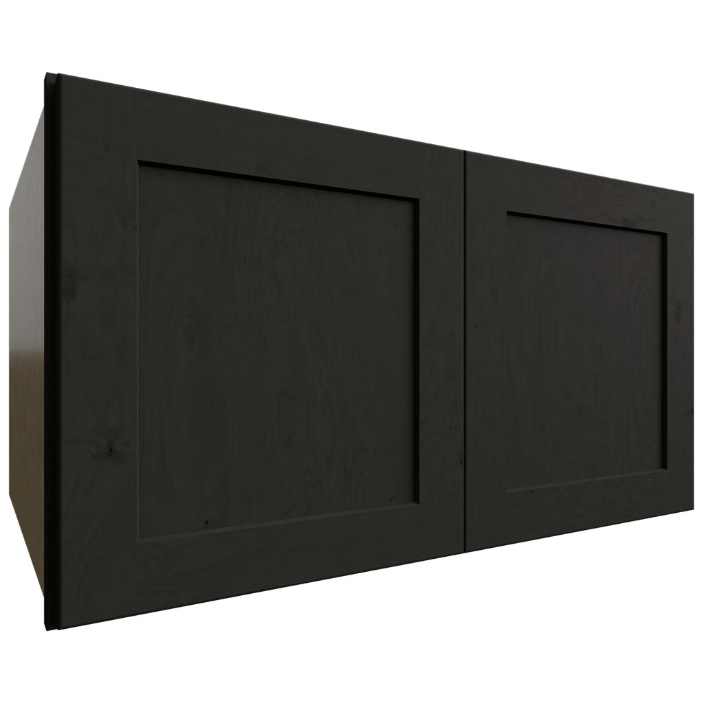 Fabuwood Allure Galaxy Pitch Black 33" W X 18" H X 24" D Double Door Wall Cabinet