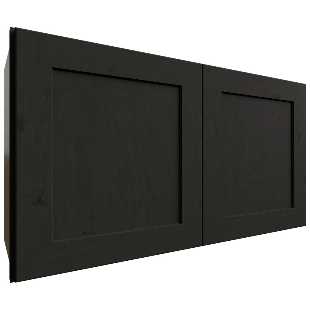 Fabuwood Allure Galaxy Pitch Black 33" W X 18" H X 12" D Double Door Wall Cabinet