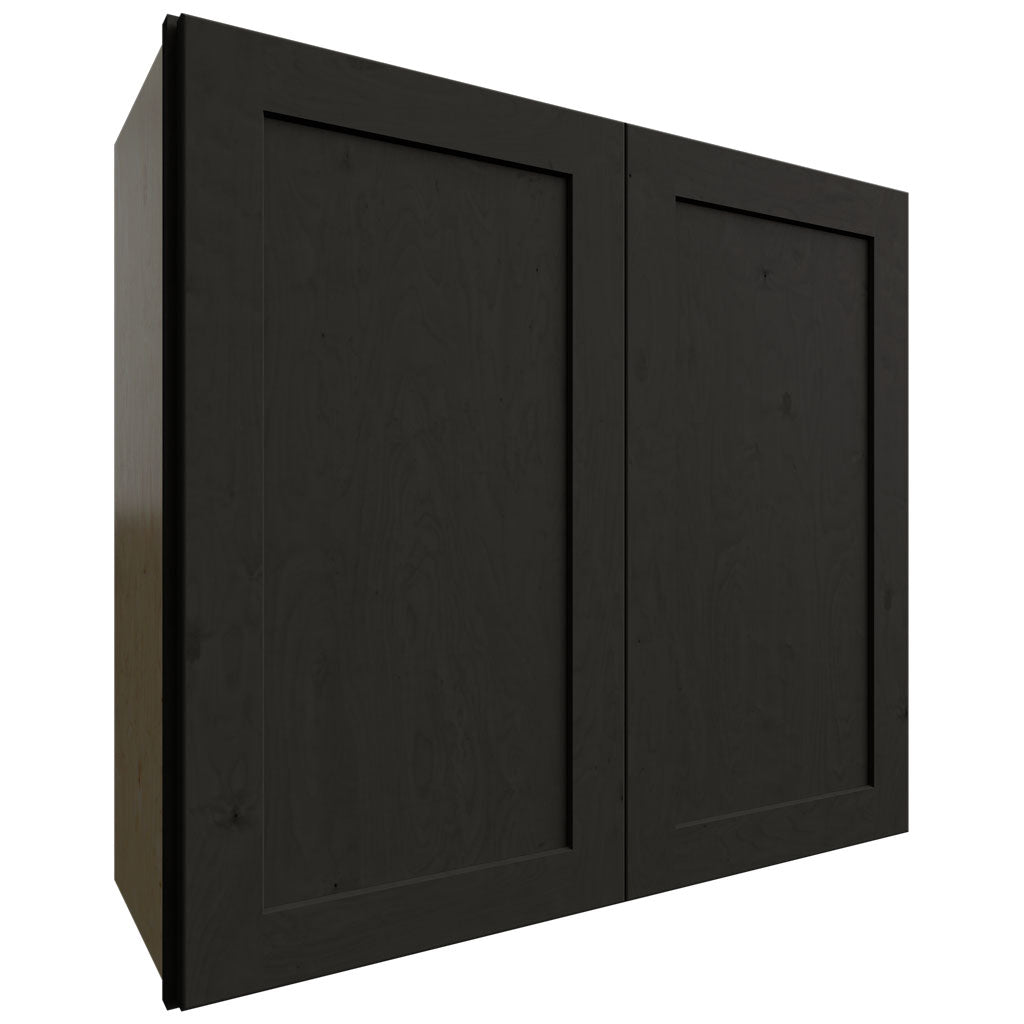 Fabuwood Allure Galaxy Pitch Black 33" W X 30" H X 12" D Double Door Wall Cabinet
