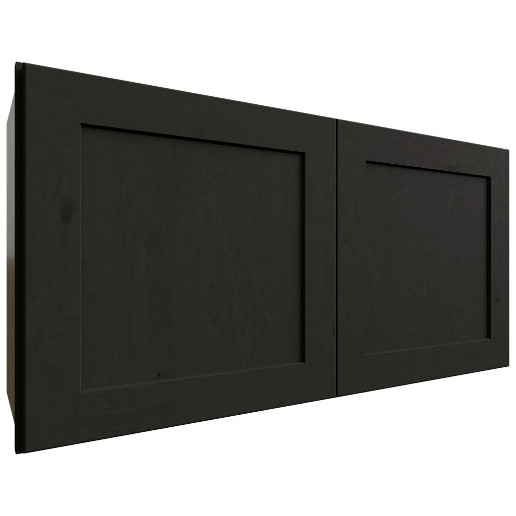 Fabuwood Allure Galaxy Pitch Black 36" W X 18" H X 12" D Double Door Wall Cabinet
