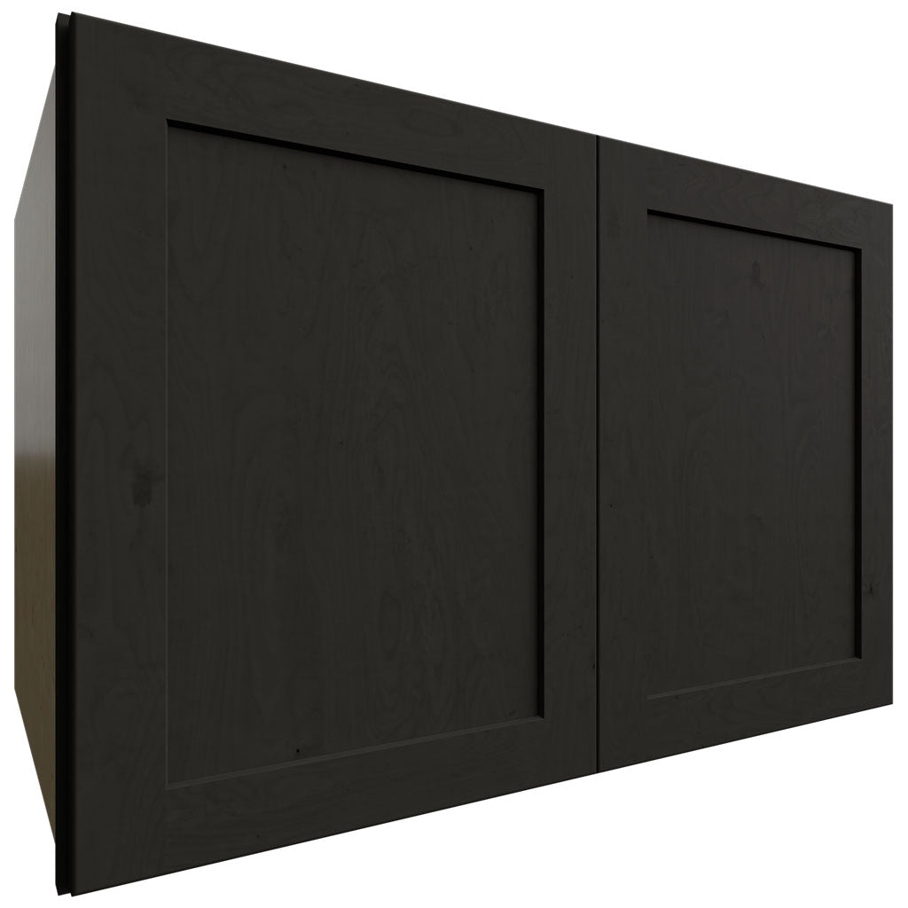 Fabuwood Allure Galaxy Pitch Black 36" W X 24" H X 24" D Double Door Wall Cabinet