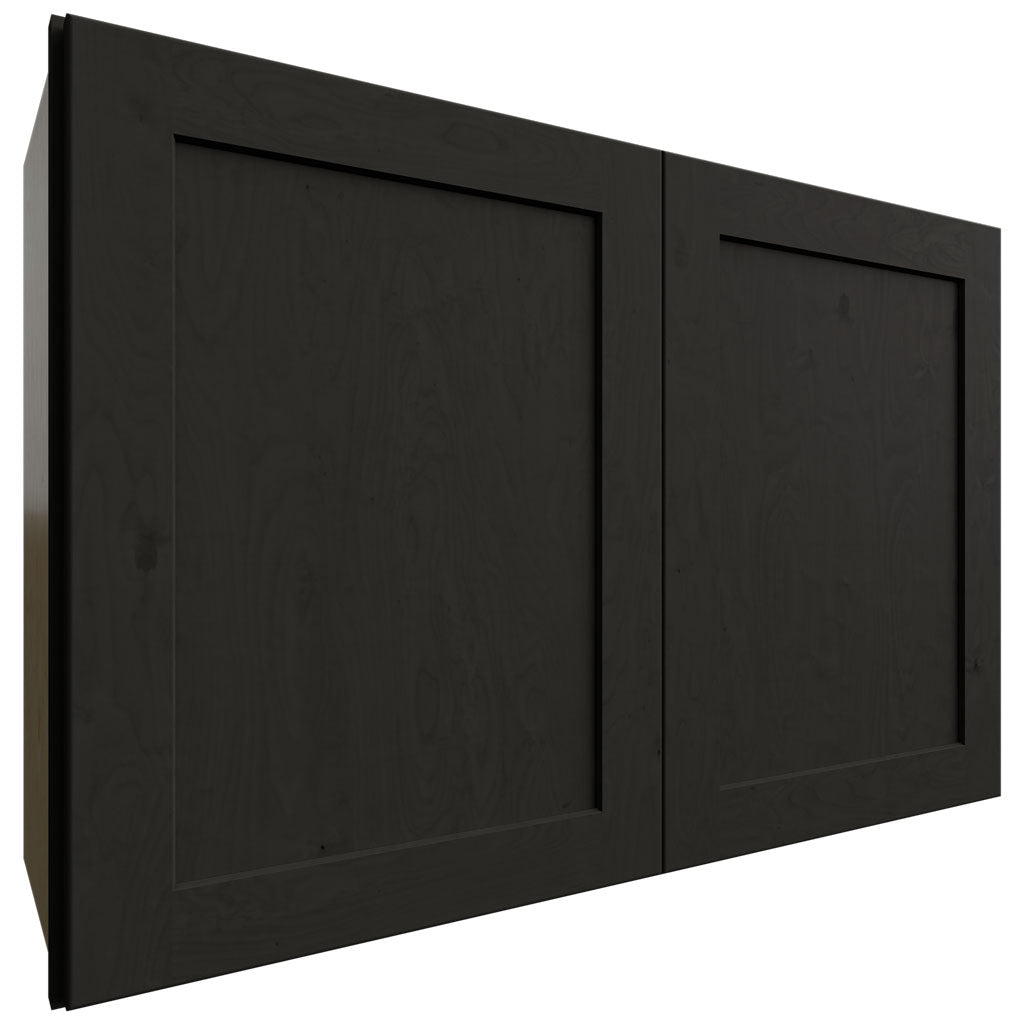 Fabuwood Allure Galaxy Pitch Black 36" W X 24" H X 12" D Double Door Wall Cabinet