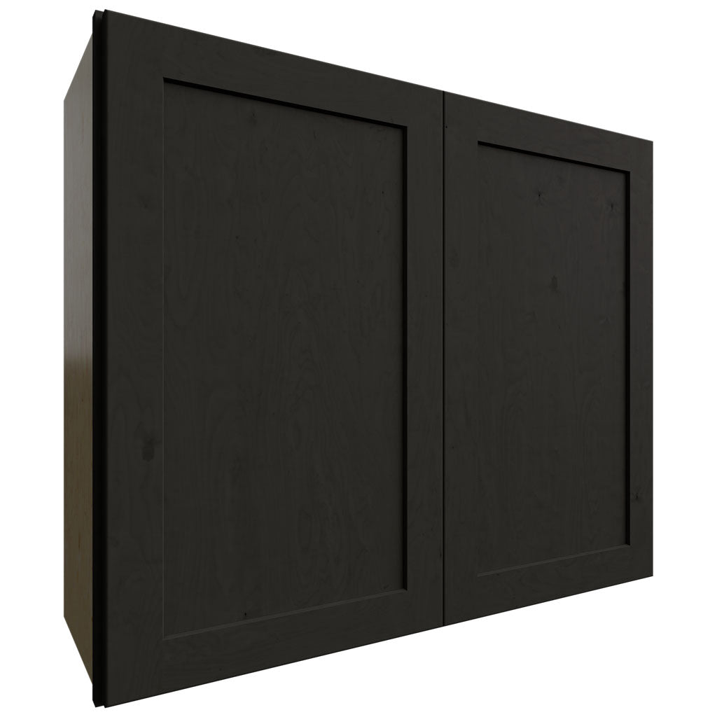 Fabuwood Allure Galaxy Pitch Black 36" W X 30" H X 12" D Double Door Wall Cabinet